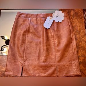 Love Riche Break a Promise Skirt: Camel